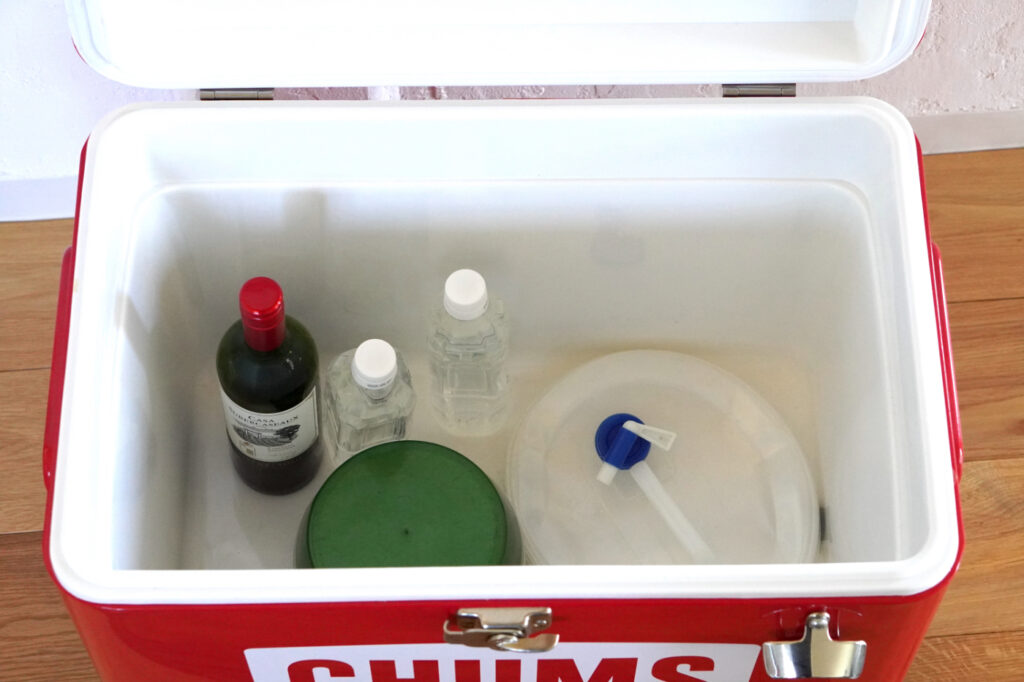 CHUMS54Lの内部容量。食材や氷をたっぷり収納できる広い庫内