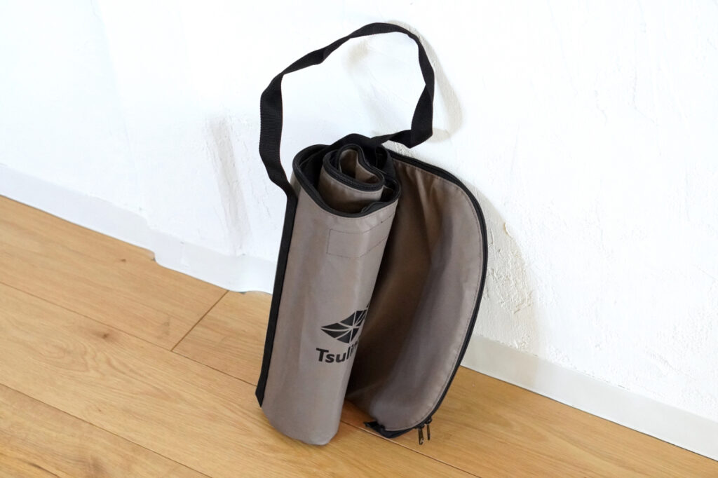 Tsulino ランガンクーラー80 折りたたんで小さくまとめたイメージ