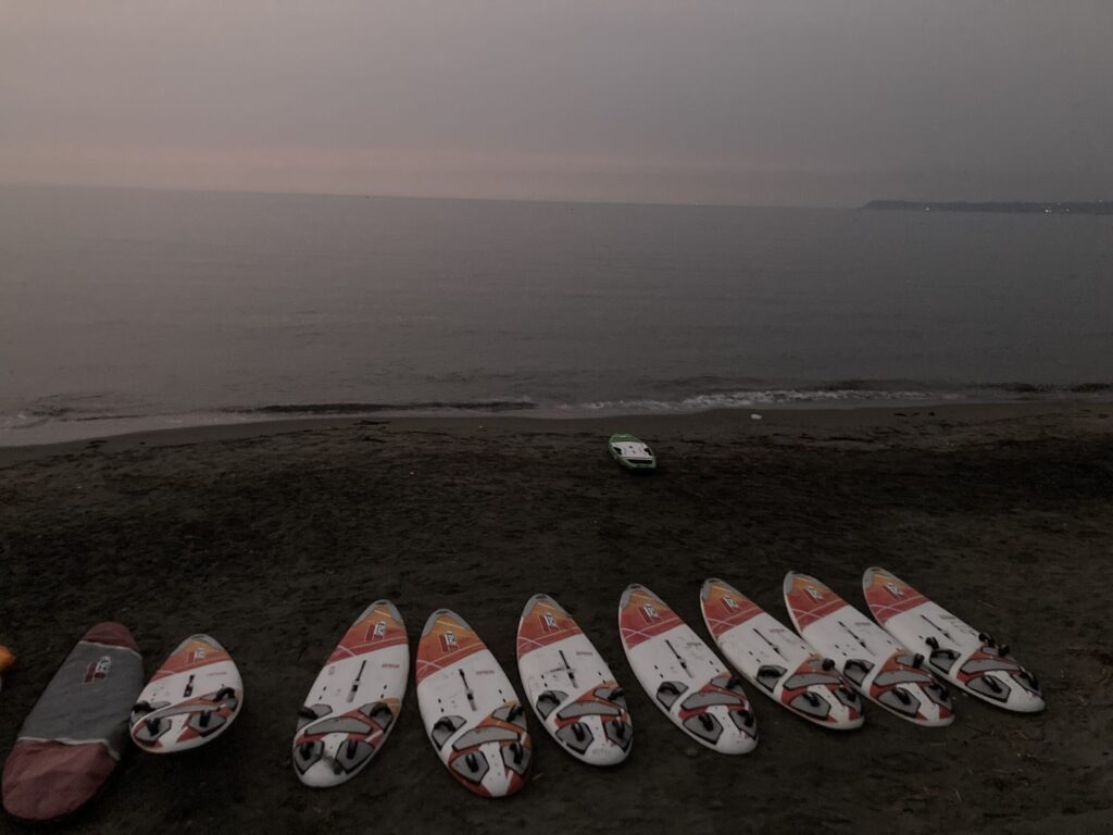 supの準備の風景