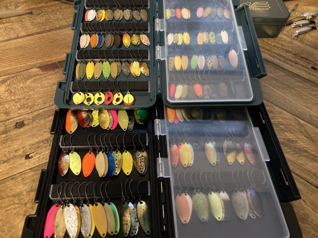 エリアトラウト スプーン一覧の様子