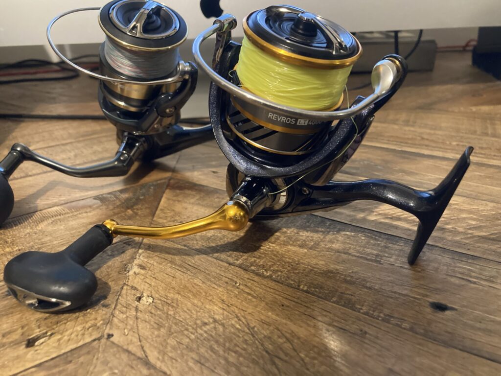 「SUP釣行中に使用していたレブロス20 LT4000-CHの外観