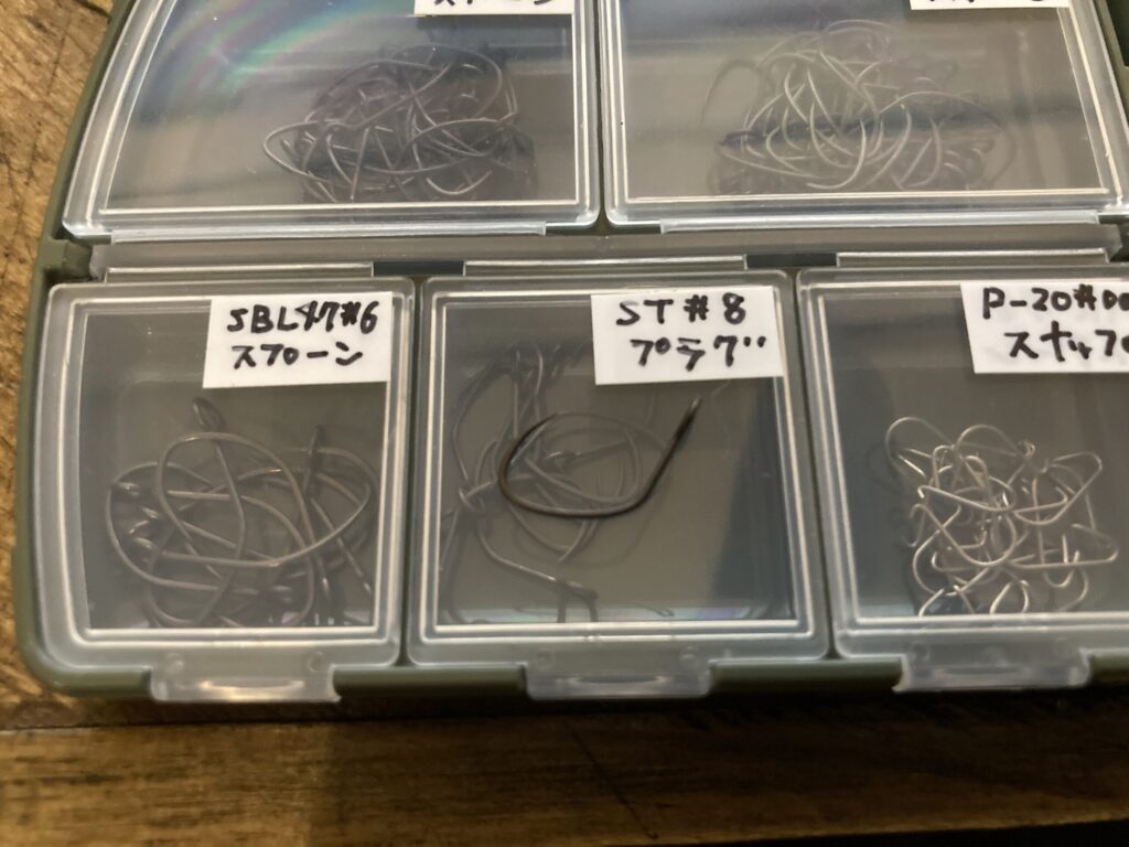 パニクラに使っているフック ヤリエST#8のアップ