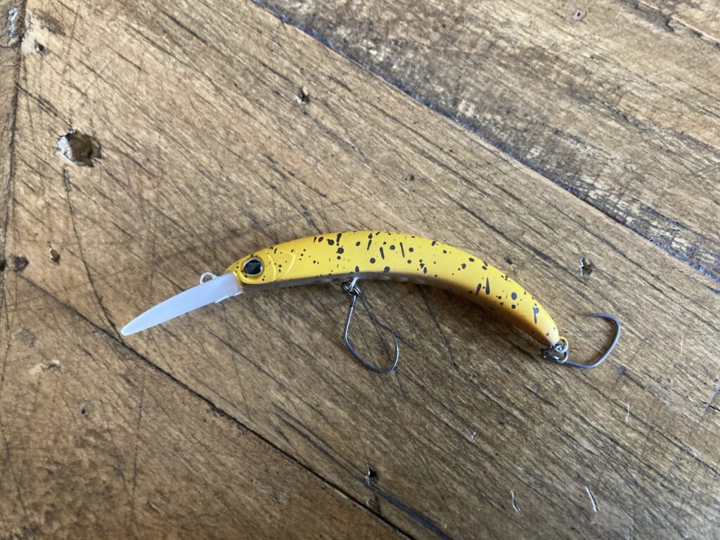 ペピーノに最適なヤリエST#8フックの広いゲイプ形状が分かる写真