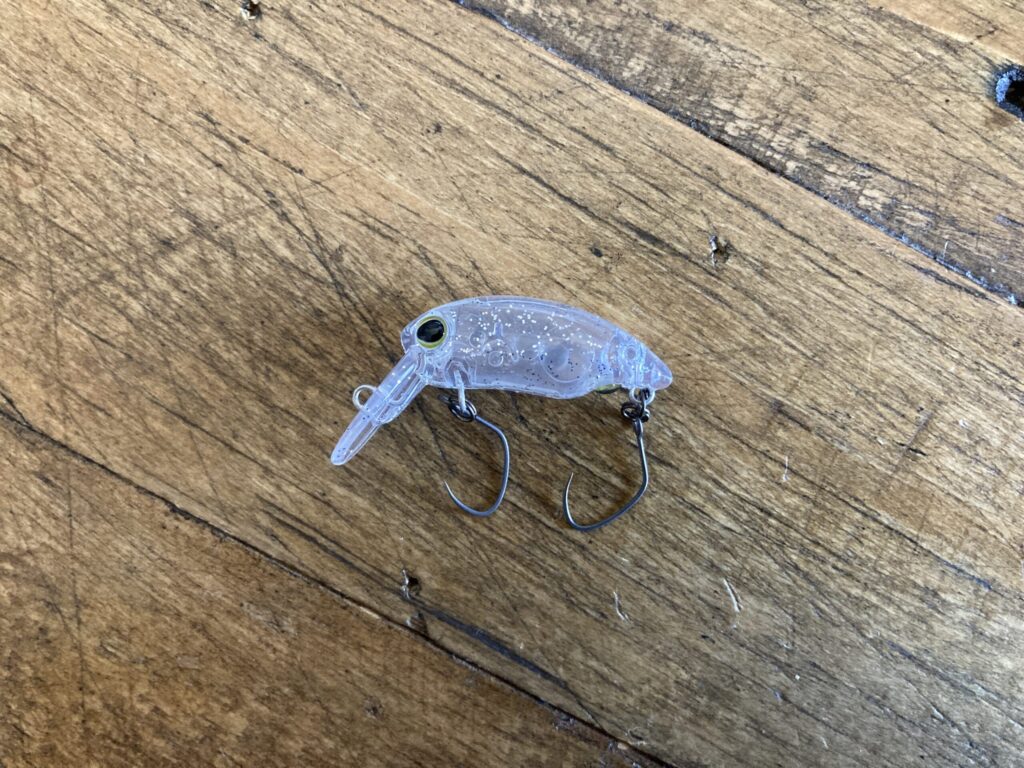 実際に使用しているダイゴスケピン(ラトルタイプ)のミッツドライ2フックを撮影した写真