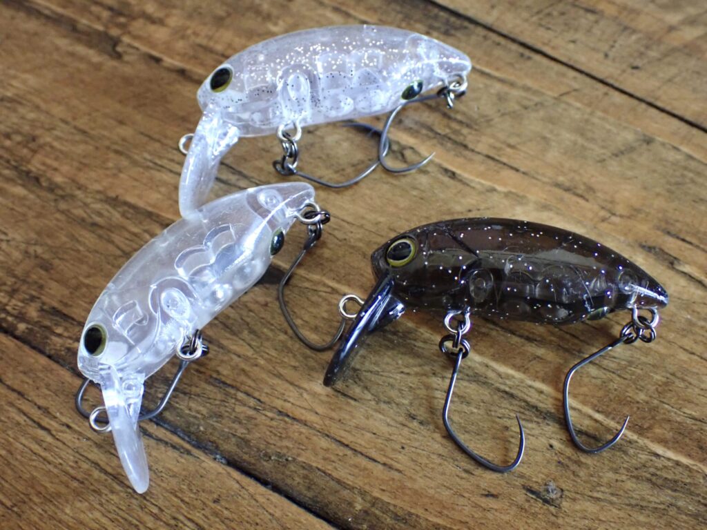 Timon デカミッツドライの外観写真。トップウォーター用の大きめスリムボディで、アピール力と寄せる力が高いルアーの実物画像