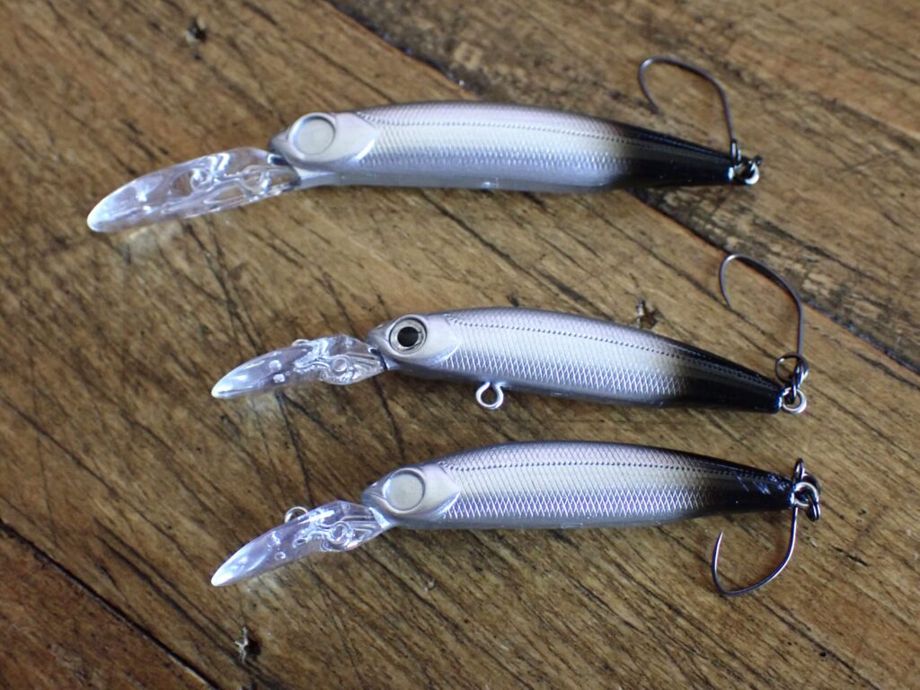 スミス　エリアミノーの３タイプ別を並べている写真