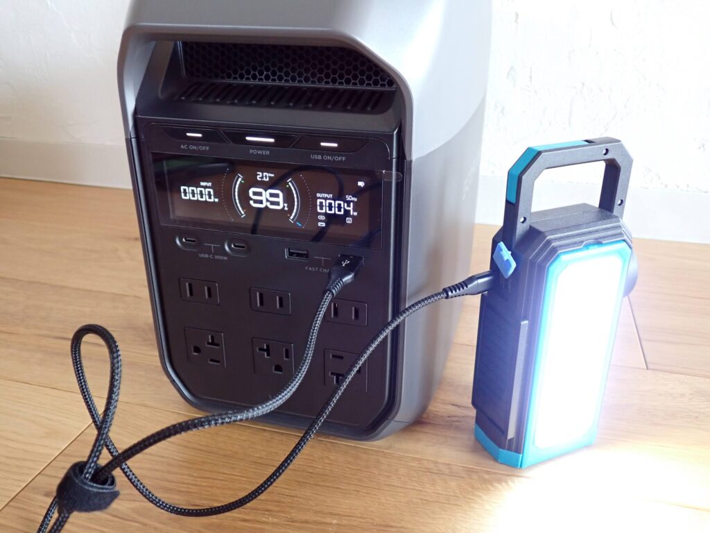 DELTA3の出力ポート一覧を写した様子