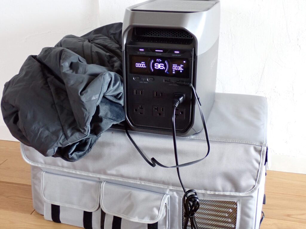 APL20と電気毛布の同時運用