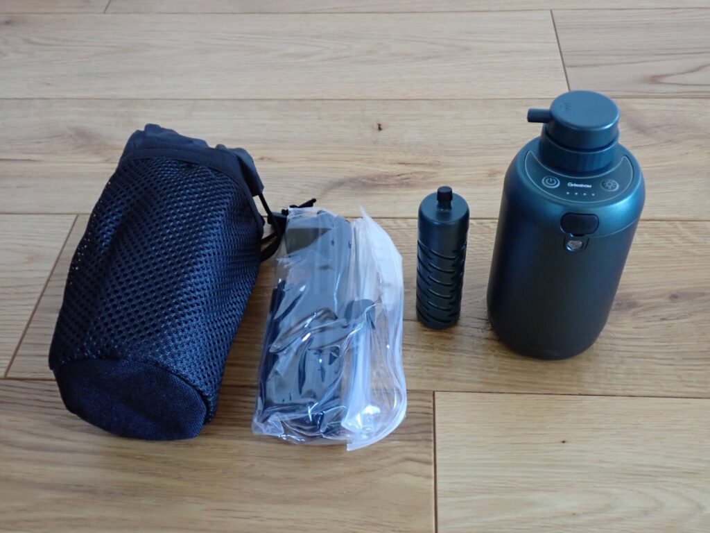 Greeshow GS-2801 電動携帯浄水器 本体外観レビュー