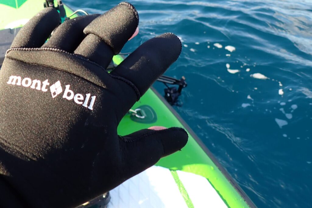 supでクリマプレン手袋を使っている様子