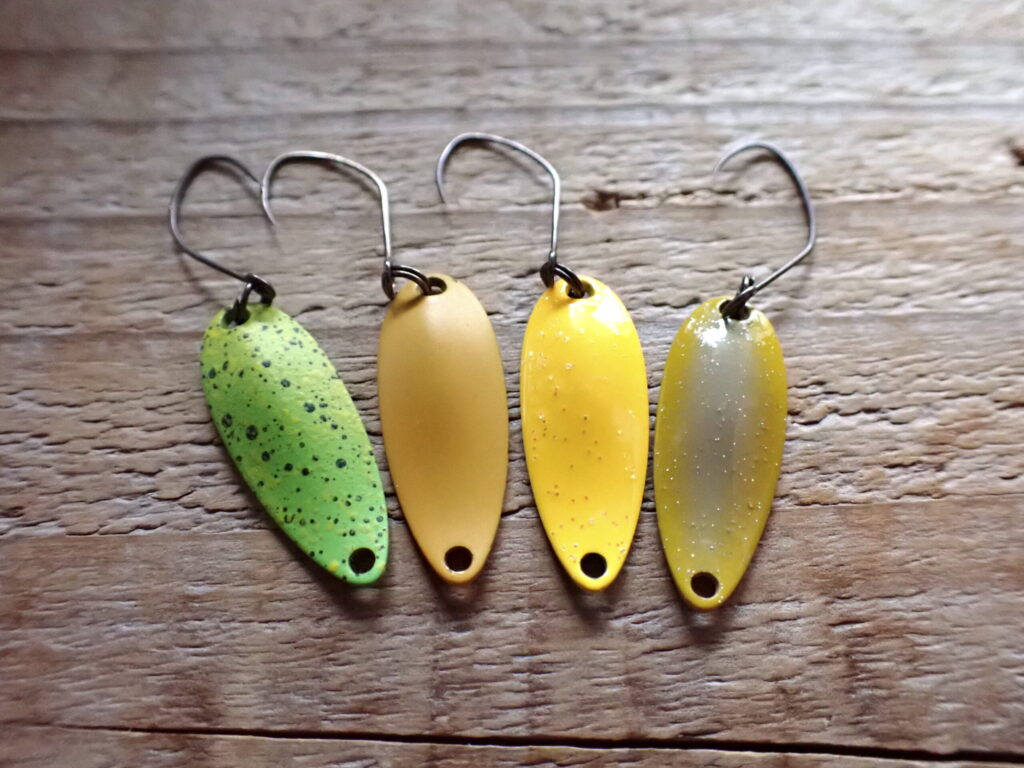 リクーゼ1.0gでよく使うカラーを並べた様子