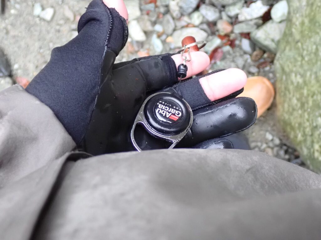 アブガルシアのピンオンリールのアップ写真