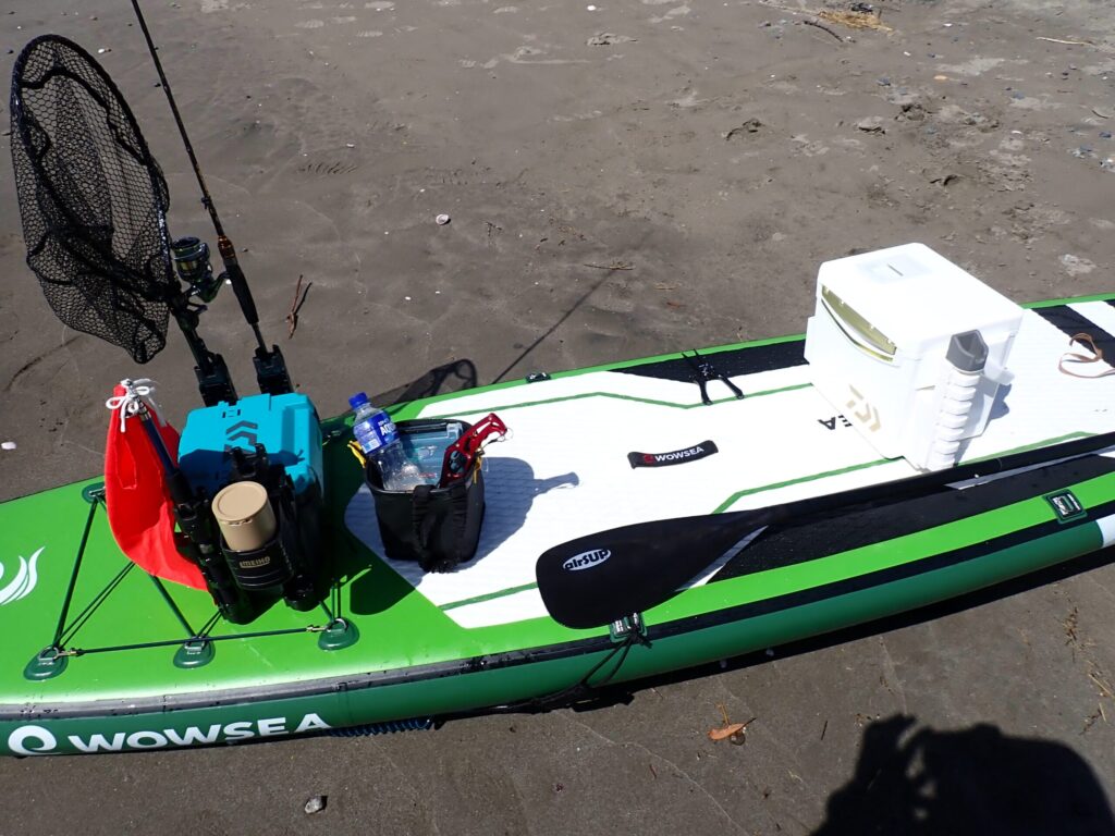 DAIWA クールラインα III VS1000XをUSPに載せている様子